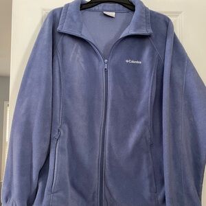Columbia Soft Blue Full-Zip Fleece